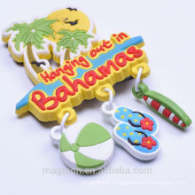 2015 most popular summer theme tourist souvenir 3D soft PVC magnets